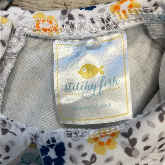 Stitchy Fish Floral Long Sleeve Girl’s Dress Size 4T - Picture 2 of 5
